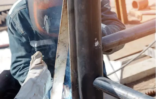 Metal repair work is seen. 3D Welding performs mobile metal repair in central Illinois.